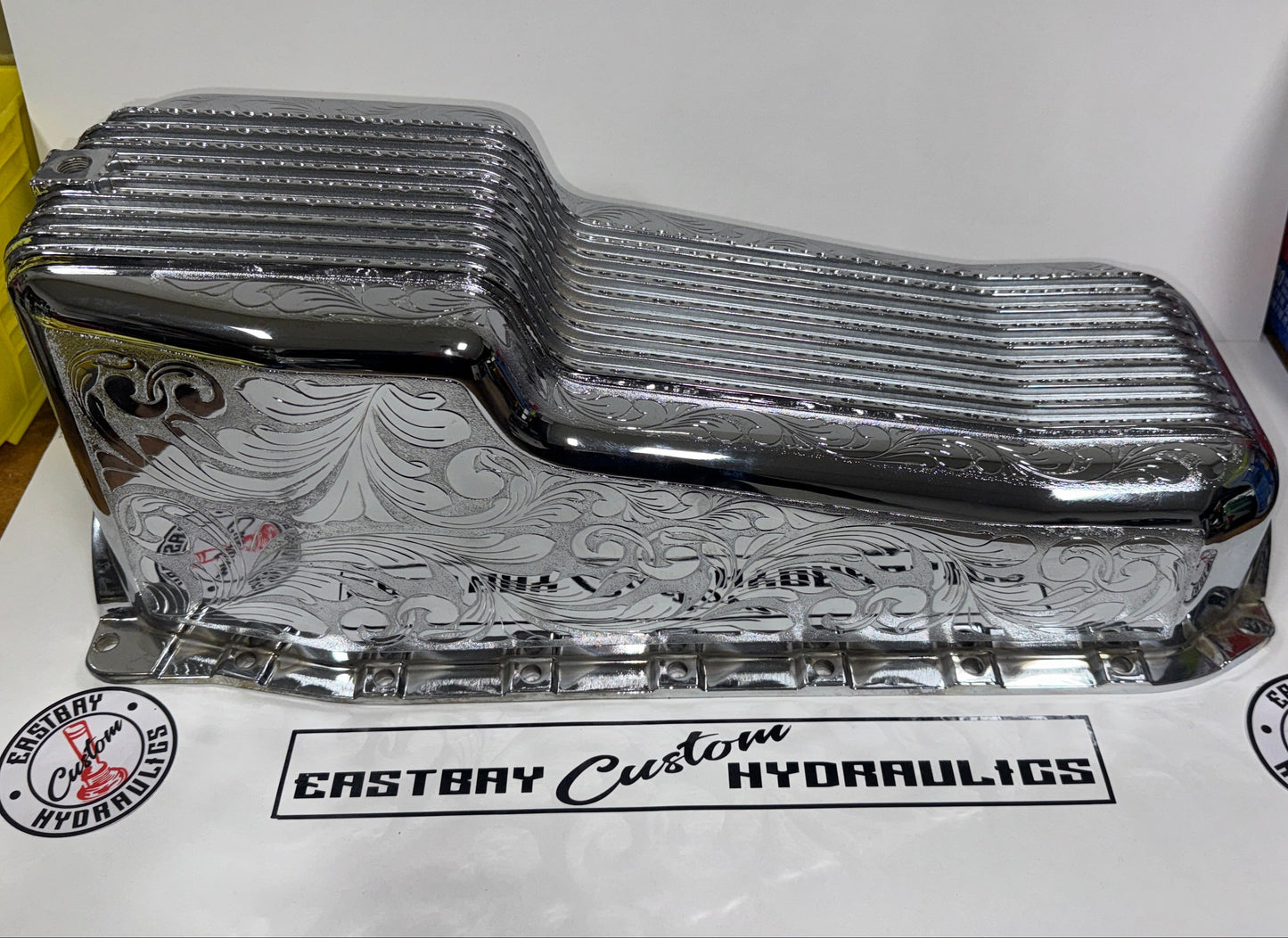 Chrome & Engraved Engine Oil Pan GM-350