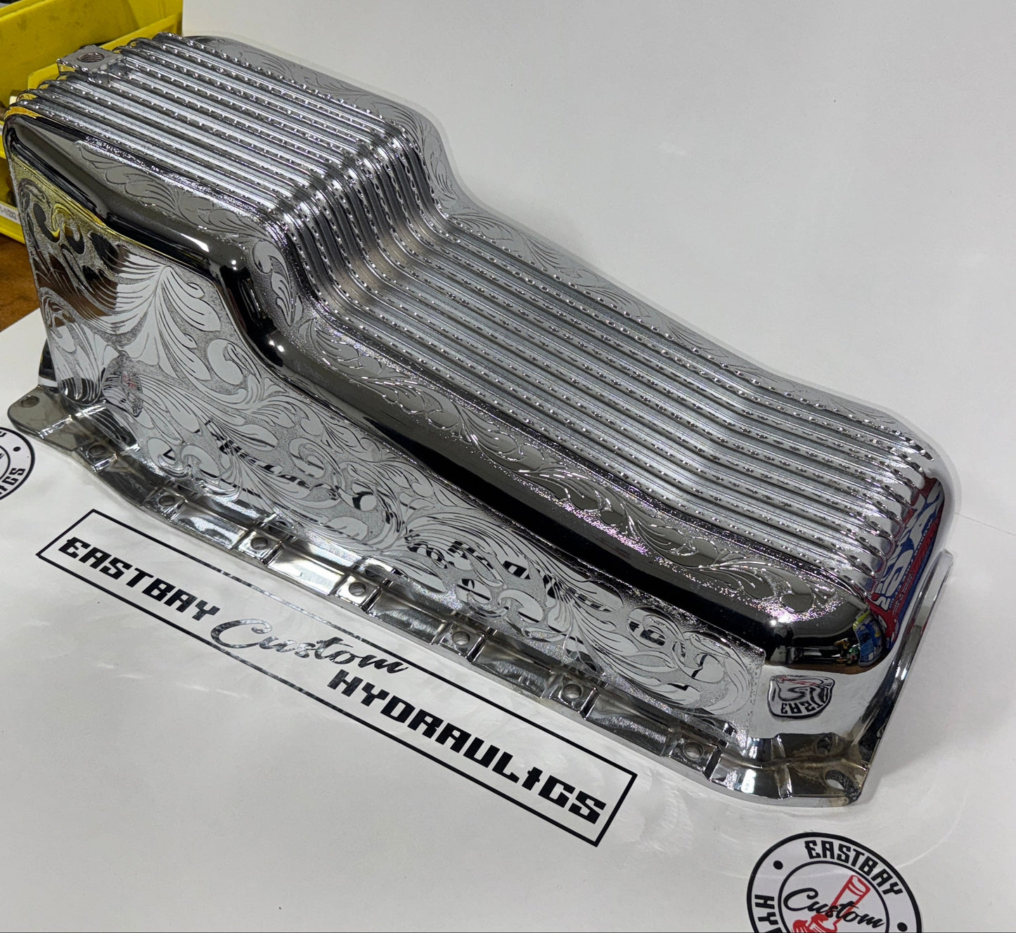 Chrome & Engraved Engine Oil Pan GM-350