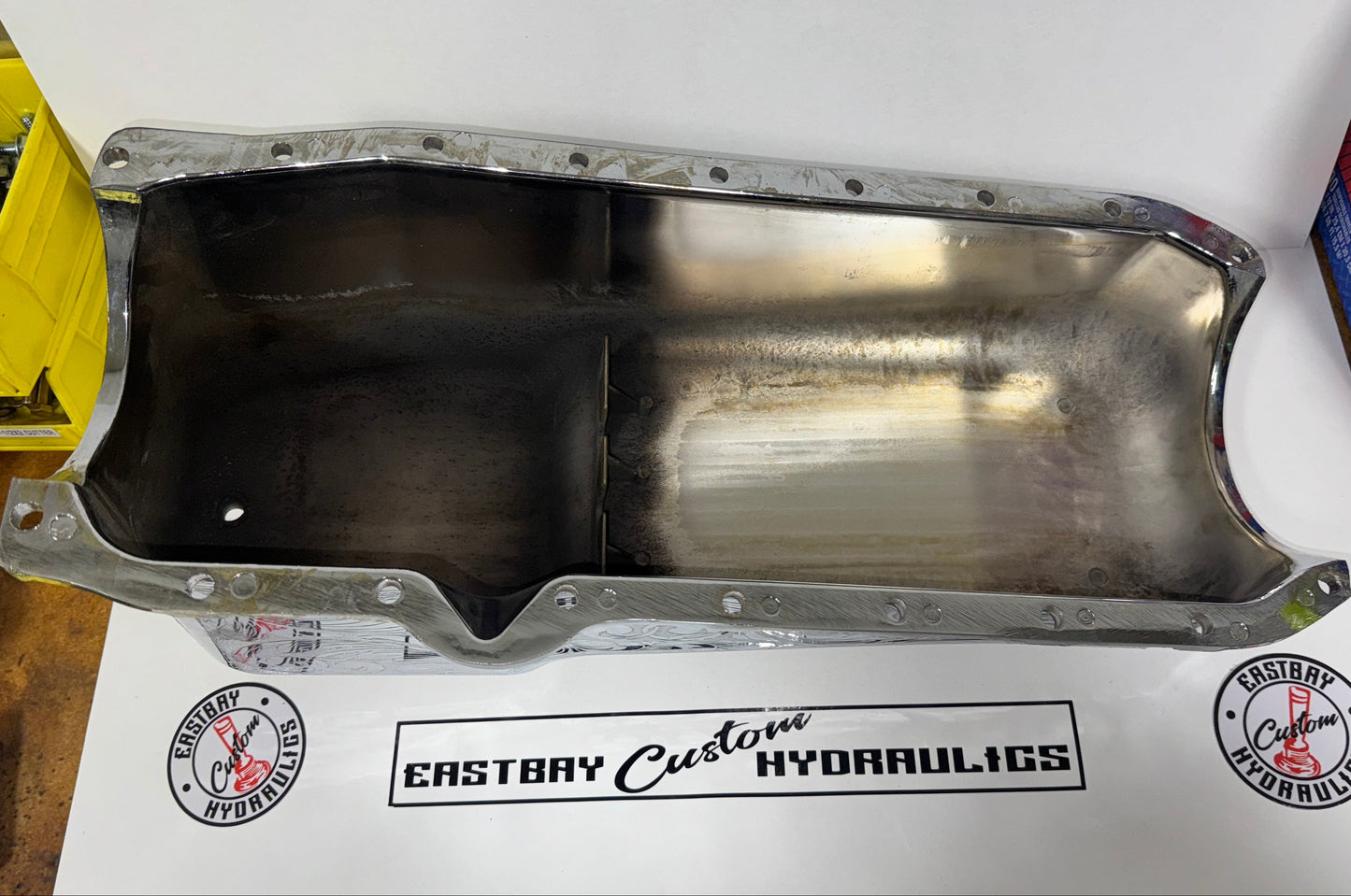 Chrome & Engraved Engine Oil Pan GM-350